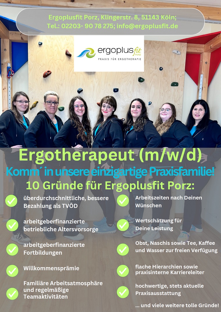 Ergotherapeuten/in (m/w/d) - SK Ergotherapie Stefanie Kleer, 45359 Essen